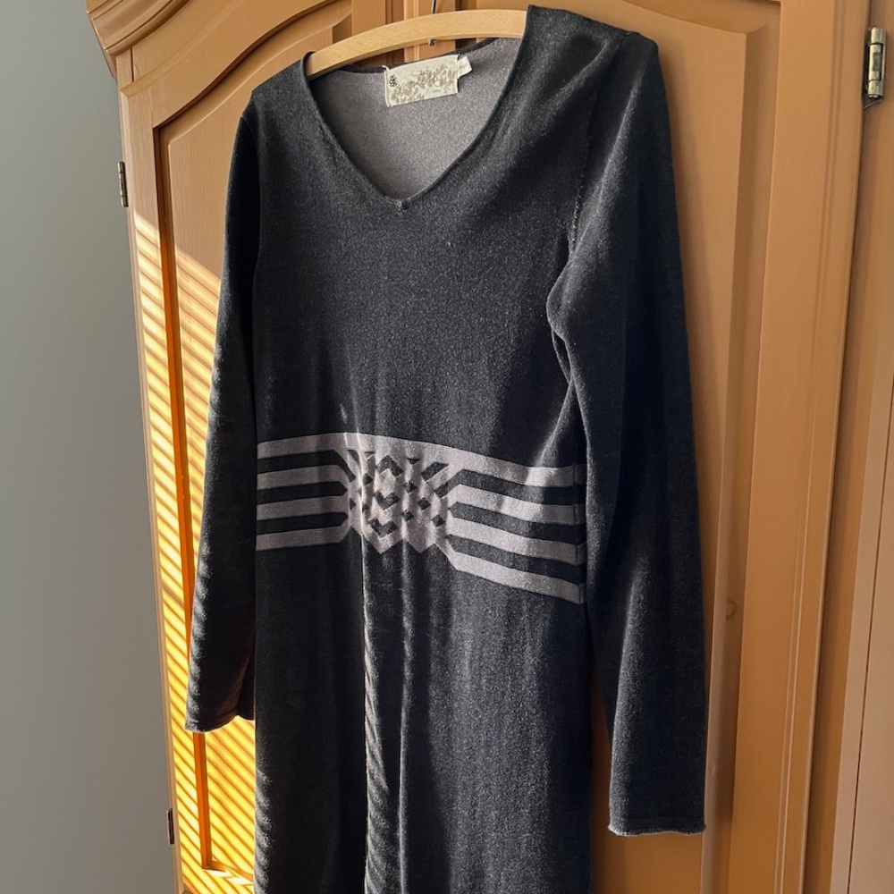 Aventura Organic Cotton Dress, Gray – Size Medium